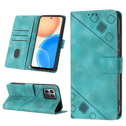 Skin-feel Embossed Leather Phone Case, For Honor X7 4G/Play 30 Plus, For Honor X7a 4G Global, For Honor X8 4G, For Honor X8a 4G Global