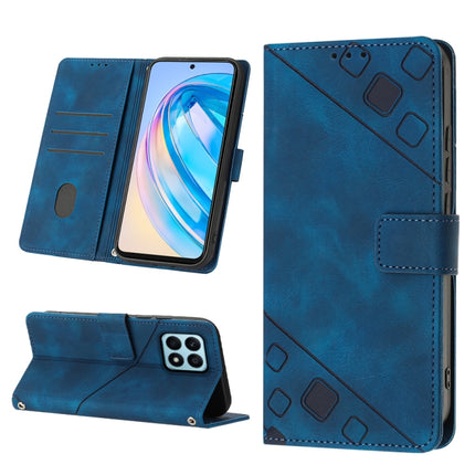 Skin-feel Embossed Leather Phone Case, For Honor X7 4G/Play 30 Plus, For Honor X7a 4G Global, For Honor X8 4G, For Honor X8a 4G Global