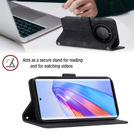 Skin-feel Embossed Leather Phone Case, For Honor X9a 5G/Magic5 Lite, For Honor 8A/Y6 2019/Y6 Pro 2019, For Honor 9X Global/Huawei P Smart Z/Y9 Prime 2019/Enjoy 10 Plus, For Honor X6 / X8 5G