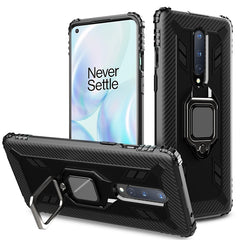 Carbon Fiber Protective Case with 360 Degree Rotating Ring Holder, For OnePlus 8 Pro, For OnePlus 8, For iPhone SE 2022 / SE 2020 / 8 / 7, For Motorola Moto G8 Power, For OPPO Realme X2 Pro / Reno Ace, For Huawei Honor 20 / 20S / Nova 5T