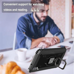 Carbon Fiber Protective Case with 360 Degree Rotating Ring Holder, For Samsung Galaxy A10 / M10, For Xiaomi Mi 10 / 10 Pro