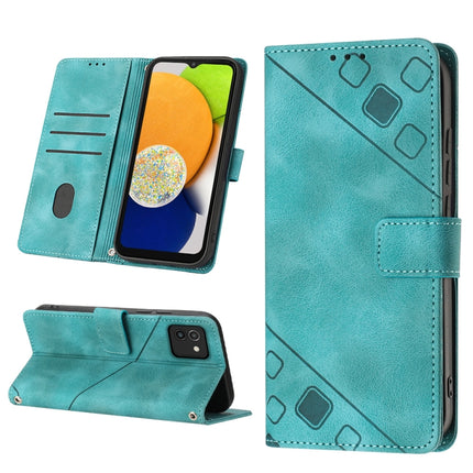 Skin-feel Embossed Leather Phone Case, For Samsung Galaxy A02s 164mm, For Samsung Galaxy A02s 166mm, For Samsung Galaxy A03 166mm EU Version, For Samsung Galaxy A03 164mm Global