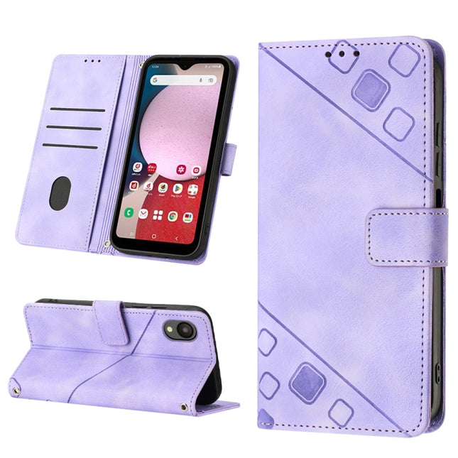 Skin-feel Embossed Leather Phone Case, For Samsung Galaxy A23 JP Version, For Samsung Galaxy A24 4G, For Xiaomi Poco X5 5G/Redmi Note 12 China/Redmi Note 12 Global, For Xiaomi Poco X5 Pro 5G/Redmi Note 12 Pro Speed