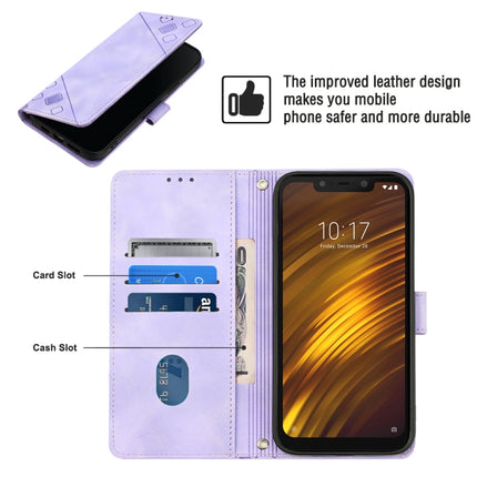 Skin-feel Embossed Leather Phone Case, For Xiaomi Pocophone F1, For Xiaomi Redmi Note 12 Pro 5G Global / Redmi Note 12 Pro 5G China
