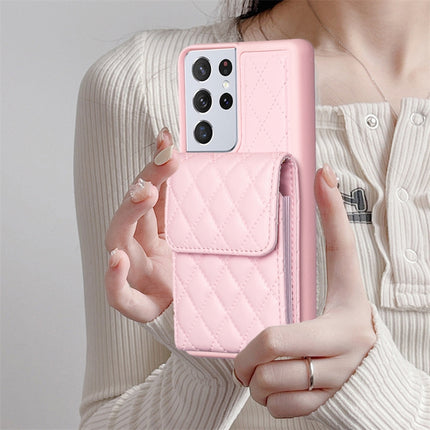 Vertical Wallet Rhombic Leather Phone Case, For Samsung Galaxy S21 Ultra 5G, For Samsung Galaxy A14 4G / 5G