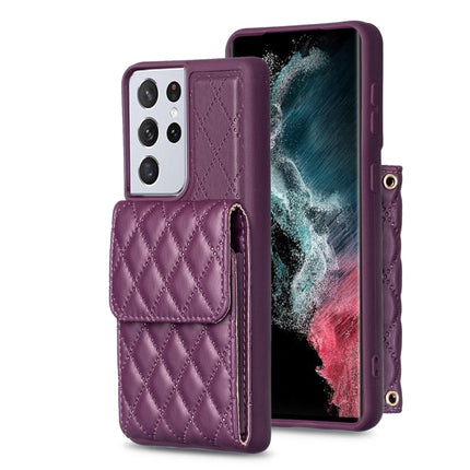 Vertical Wallet Rhombic Leather Phone Case, For Samsung Galaxy S21 Ultra 5G, For Samsung Galaxy A14 4G / 5G