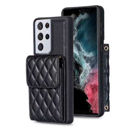 Vertical Wallet Rhombic Leather Phone Case, For Samsung Galaxy S21 Ultra 5G, For Samsung Galaxy A14 4G / 5G