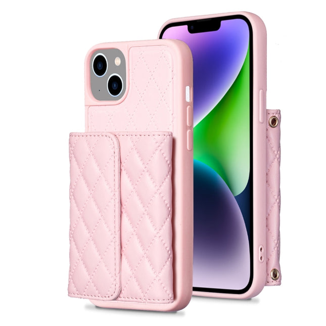 Horizontal Wallet Rhombic Leather Phone Case, For iPhone 14, For iPhone 14 Plus, For iPhone 14 Pro, For iPhone 14 Pro Max