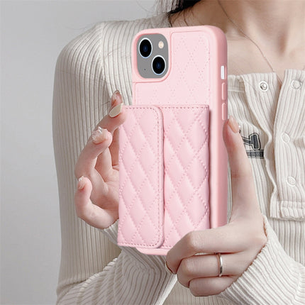 Horizontal Wallet Rhombic Leather Phone Case, For iPhone 14, For iPhone 14 Plus, For iPhone 14 Pro, For iPhone 14 Pro Max
