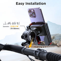 JOYROOM JR-ZS266 Bicycle Handle Phone Mount Compatible with 4.7-6.8 inch, JR-ZS266