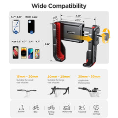 JOYROOM JR-ZS266 Bicycle Handle Phone Mount Compatible with 4.7-6.8 inch, JR-ZS266