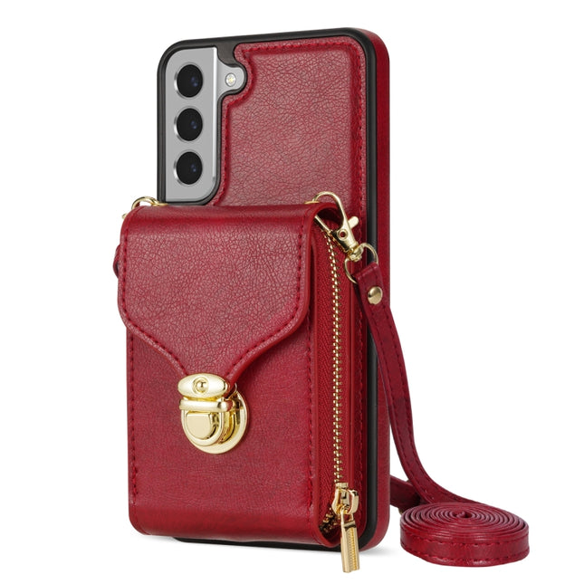 Zipper Hardware Card Wallet Phone Case, For Samsung Galaxy S22+ 5G, For Samsung Galaxy S22 5G, For Samsung Galaxy S21 FE 5G, For Samsung Galaxy S21+ 5G