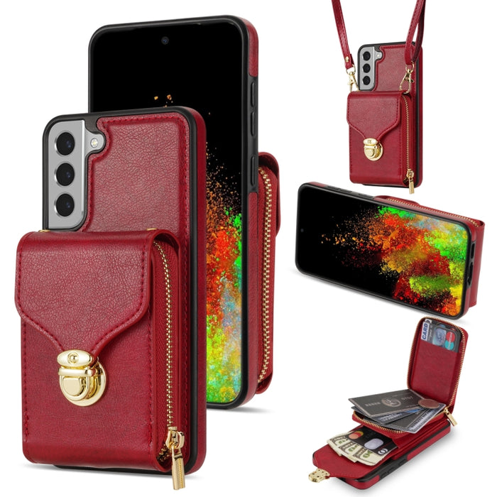 Zipper Hardware Card Wallet Phone Case, For Samsung Galaxy S21 5G, For Samsung Galaxy S21 Ultra 5G, For Samsung Galaxy S20, For Samsung Galaxy S20+