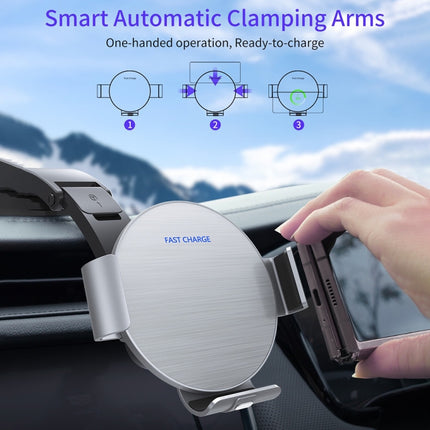 Dual Coil Car Phone Holder Wireless Charger