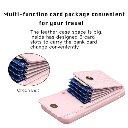 Vertical Wallet Rhombic Leather Phone Case, For iPhone 14, For iPhone 14 Plus, For iPhone 14 Pro, For iPhone 14 Pro Max