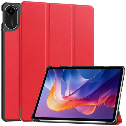 Custer Texture 3-Fold Holder Leather Smart Tablet Case, For Xiaomi Redmi Pad 2 SE 9.7 2026, For Xiaomi Redmi Pad 2, For Xiaomi Pad 7 / 7 Pro