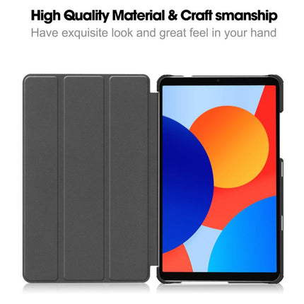 Custer Texture 3-Fold Holder Leather Smart Tablet Case, For Xiaomi Redmi Pad SE 8.7, For Xiaomi Pad 6 / 6 Pro