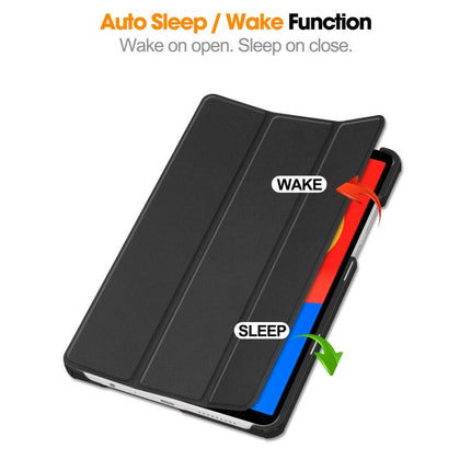 Custer Texture 3-Fold Holder Leather Smart Tablet Case, For Xiaomi Redmi Pad SE 8.7, For Xiaomi Pad 6 / 6 Pro