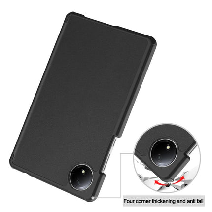 Custer Texture 3-Fold Holder Leather Smart Tablet Case, For Xiaomi Redmi Pad SE 8.7, For Xiaomi Pad 6 / 6 Pro
