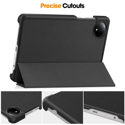 Custer Texture 3-Fold Holder Leather Smart Tablet Case, For Xiaomi Redmi Pad SE 8.7, For Xiaomi Pad 6 / 6 Pro