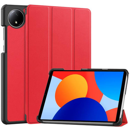 Custer Texture 3-Fold Holder Leather Smart Tablet Case, For Xiaomi Redmi Pad SE 8.7, For Xiaomi Pad 6 / 6 Pro