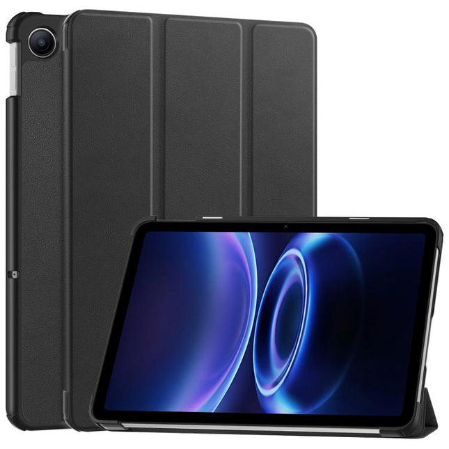 Custer Texture 3-Fold Holder Leather Smart Tablet Case, For Xiaomi Redmi Pad 2 SE 9.7 2026, For Xiaomi Redmi Pad 2, For Xiaomi Pad 7 / 7 Pro