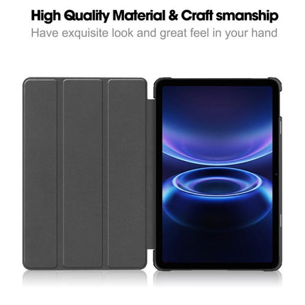 Custer Texture 3-Fold Holder Leather Smart Tablet Case, For Xiaomi Redmi Pad 2 SE 9.7 2026, For Xiaomi Redmi Pad 2, For Xiaomi Pad 7 / 7 Pro