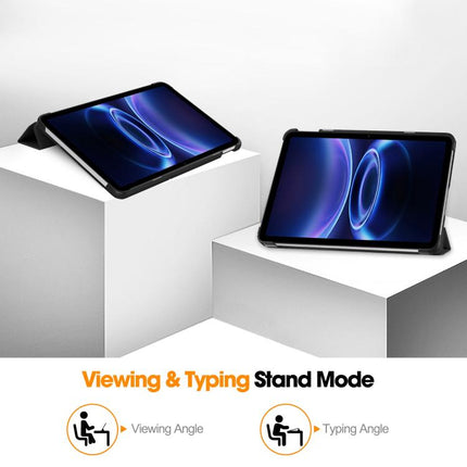 Custer Texture 3-Fold Holder Leather Smart Tablet Case, For Xiaomi Redmi Pad 2 SE 9.7 2026, For Xiaomi Redmi Pad 2, For Xiaomi Pad 7 / 7 Pro