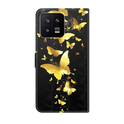 3D Painting Pattern Flip Leather Phone Case, For Xiaomi 13, For Xiaomi 13 Pro