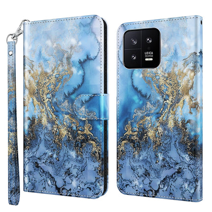 3D Painting Pattern Flip Leather Phone Case, For Xiaomi 13, For Xiaomi 13 Pro