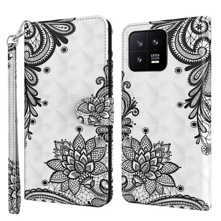 3D Painting Pattern Flip Leather Phone Case, For Xiaomi 13, For Xiaomi 13 Pro