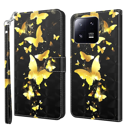 3D Painting Pattern Flip Leather Phone Case, For Xiaomi 13, For Xiaomi 13 Pro