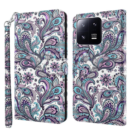 3D Painting Pattern Flip Leather Phone Case, For Xiaomi 13, For Xiaomi 13 Pro