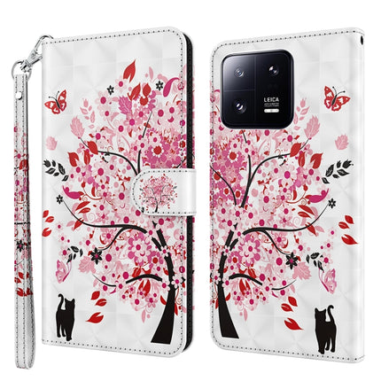 3D Painting Pattern Flip Leather Phone Case, For Xiaomi 13, For Xiaomi 13 Pro