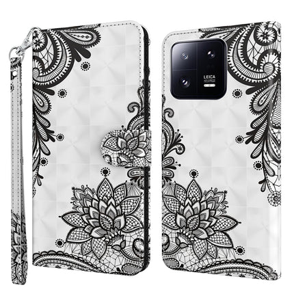 3D Painting Pattern Flip Leather Phone Case, For Xiaomi 13, For Xiaomi 13 Pro