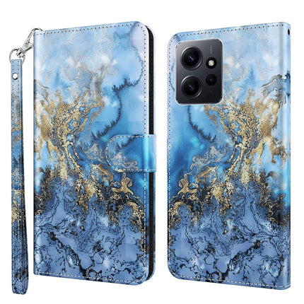 3D Painting Pattern Flip Leather Phone Case, For Xiaomi Redmi Note 12 4G Global, For Xiaomi Redmi Note 12 5G Global / Poco X5 5G