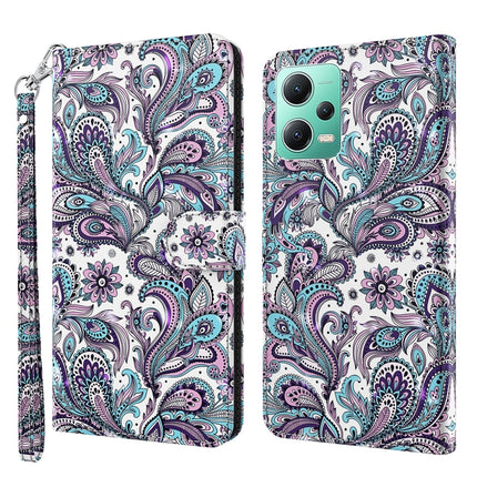 3D Painting Pattern Flip Leather Phone Case, For Xiaomi Redmi Note 12 4G Global, For Xiaomi Redmi Note 12 5G Global / Poco X5 5G