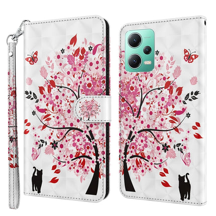 3D Painting Pattern Flip Leather Phone Case, For Xiaomi Redmi Note 12 4G Global, For Xiaomi Redmi Note 12 5G Global / Poco X5 5G