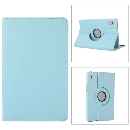 360 Degree Rotation Litchi Texture Tablet Leather Case with Holder, For Lenovo Tab M9
