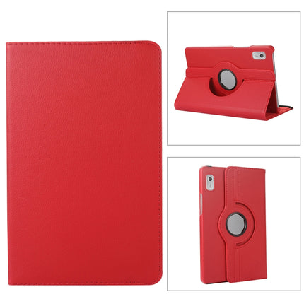 360 Degree Rotation Litchi Texture Tablet Leather Case with Holder, For Lenovo Tab M9