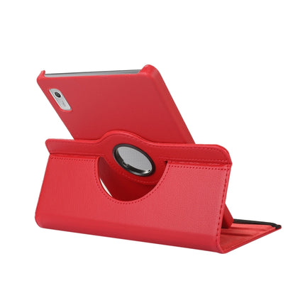 360 Degree Rotation Litchi Texture Tablet Leather Case with Holder, For Lenovo Tab M9
