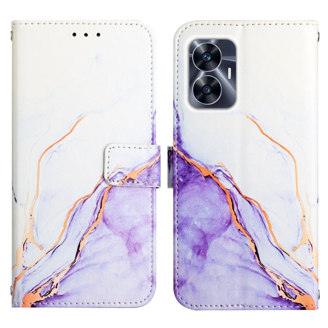 PT003 Marble Pattern Flip Leather Phone Case, For Realme C55, For Realme GT Neo 5 5G / GT3, For OPPO Reno8 T 5G / A1 Pro 5G Global, For Samsung Galaxy M14