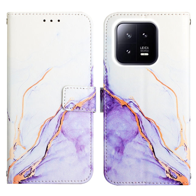 PT003 Marble Pattern Flip Leather Phone Case, For Xiaomi 13 Pro, For Xiaomi Poco X5 Pro 5G
