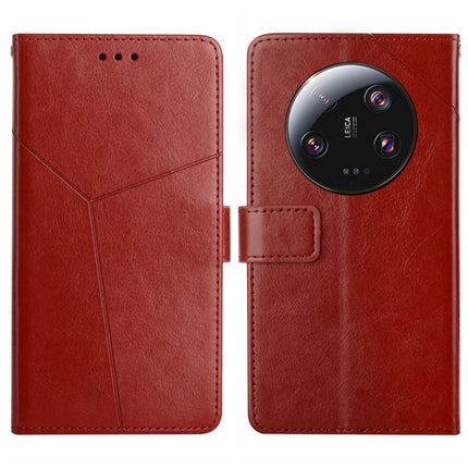 HT01 Y-shaped Pattern Flip Leather Phone Case, For vivo V27, For Samsung Galaxy F14 5G Global, For Xiaomi 13 Ultra