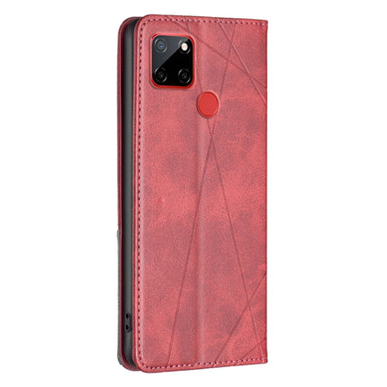 Rhombus Texture Magnetic Leather Phone Case, For Nokia C12, For Nokia C22, For Nokia C32, For Realme C33