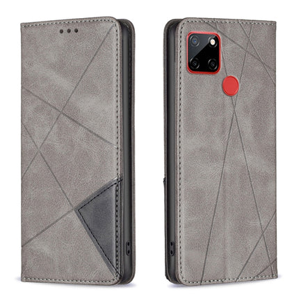 Rhombus Texture Magnetic Leather Phone Case, For Nokia C12, For Nokia C22, For Nokia C32, For Realme C33