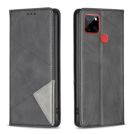 Rhombus Texture Magnetic Leather Phone Case, For Nokia C12, For Nokia C22, For Nokia C32, For Realme C33