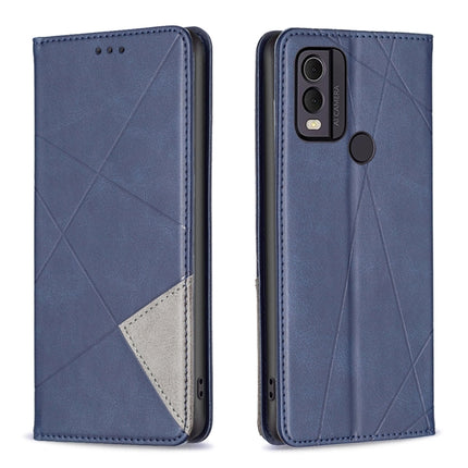 Rhombus Texture Magnetic Leather Phone Case, For Nokia C12, For Nokia C22, For Nokia C32, For Realme C33