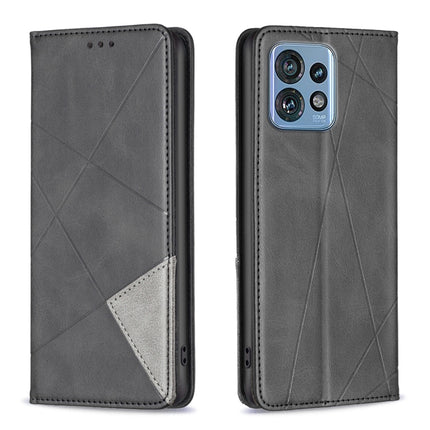 Rhombus Texture Magnetic Leather Phone Case, For Motorola Edge 40 Pro 5G / Moto X40 /X40 Pro