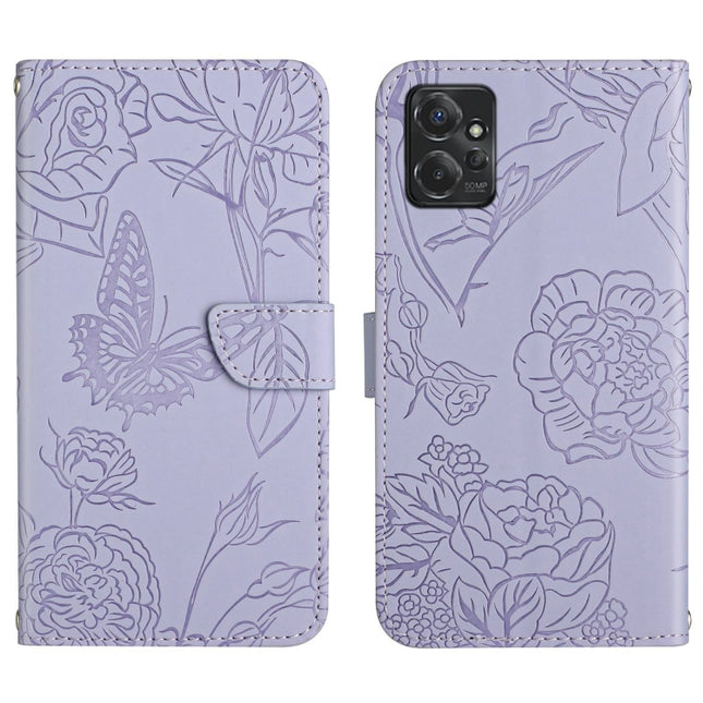 HT03 Skin Feel Butterfly Embossed Flip Leather Phone Case, For Motorola Moto G Power 2023, For Motorola Moto G Stylus 5G 2023, For Sony Xperia 1 V, For Sony Xperia 10 V